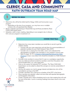 Faith outreach team roadmap