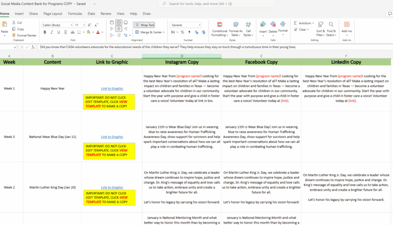 social media content bank conver